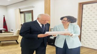 والي الدار البيضاء محمد امهيدية و سليمة بلمقدم رئيسة حركة مغرب البيئة 2050