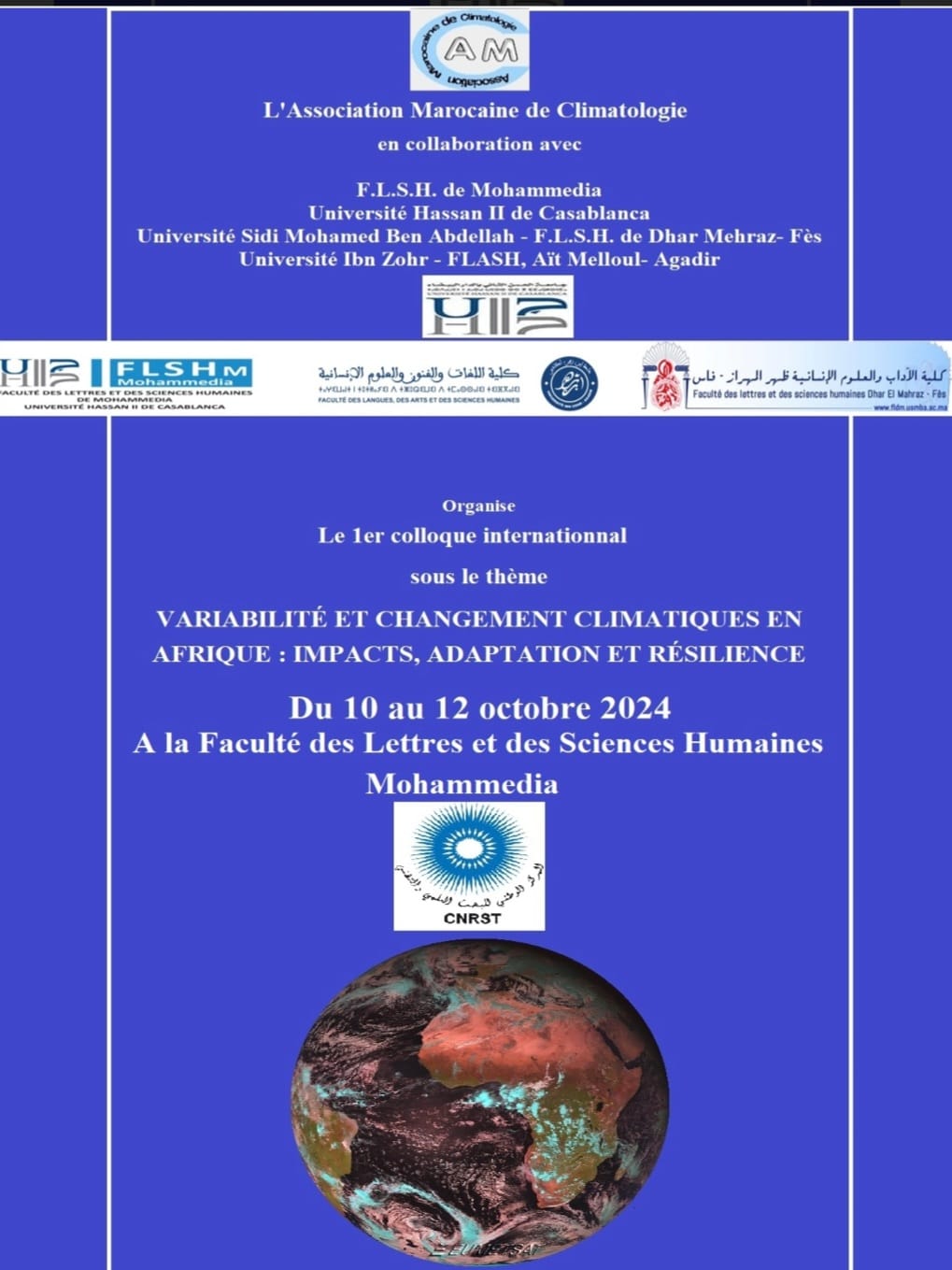 المحمدية تحتضن ندوة دولية حول التغايرية و التحول المناخي بإفريقيا