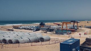 انطلاق أشغال تركيب الهياكل الحديدية بمحطة تحلية مياه البحر الداخلة