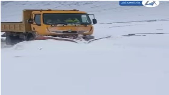 فيديو..إزالة الثلوج بين أزرو و تمحضيت