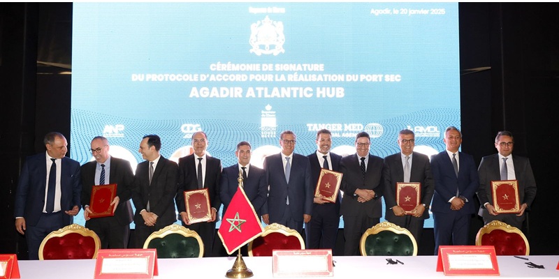 أكادير: توقيع مذكرة تفاهم لإنجاز ميناء جاف