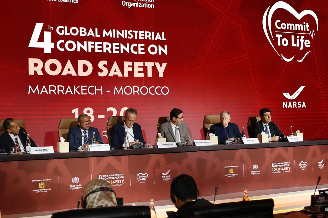 إعلان مراكش و جائزة محمد السادس الدولية للسلامة الطرقية يتوجان نجاح المؤتمر الوزاري للسلامة الطرقية 