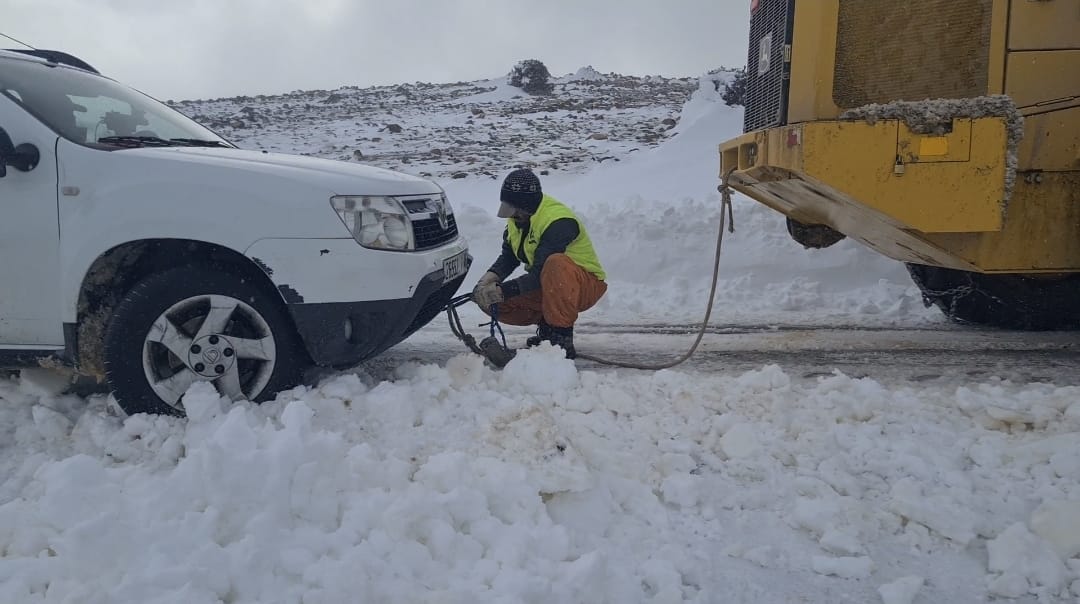 الثلوج تكسو منطقة بويبلان بلإقليم تازة
