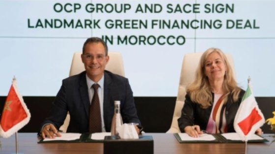 بقيمة 365يورو..مجموعة المكتب الشريف للفوسفاط  توقع اتفاقية تمويل أخضر مع "ساتشي" الإيطالية