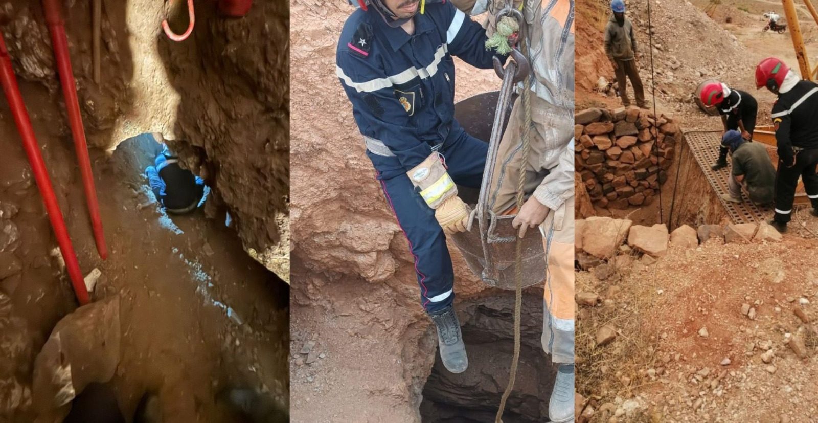 نجاة بأعجوبة من 40 مترا بعد 13 ساعة.. عملية إنقاذ درامية لعامل منجم بزاكورة