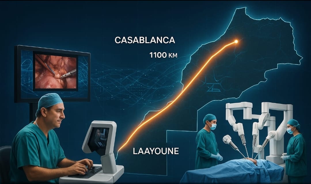 المريض في العيون والطبيب في الدار البيضاء..أول جراحة روبوتية عن بُعد