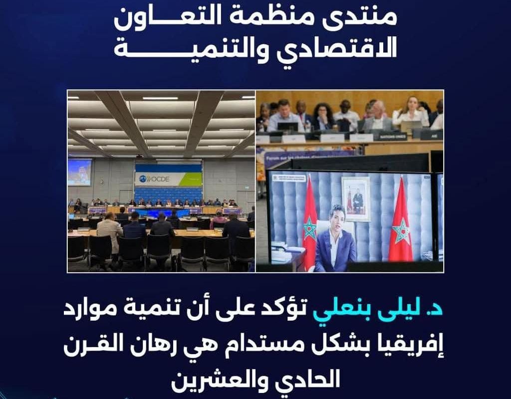 ليلى بنعلي: تنمية موارد إفريقيا بشكل مستدام رهان القرن 21