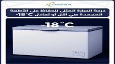 ما هي درجة الحرارة المثلى للحفاظ على الأطعمة المجمدة ؟