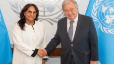 غوتيريش يستقبل بوعياش رئيسة التحالف العالمي للمؤسسات الوطنية لحقوق الإنسان