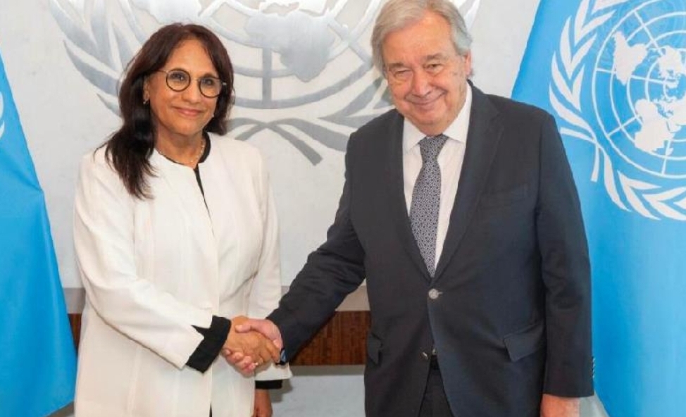 غوتيريش يستقبل بوعياش رئيسة التحالف العالمي للمؤسسات الوطنية لحقوق الإنسان