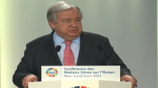 نداء عاجل من نيس.. غوتيريش : المحيطات تختنق بين التلوث والصيد الجائر والتغير المناخي