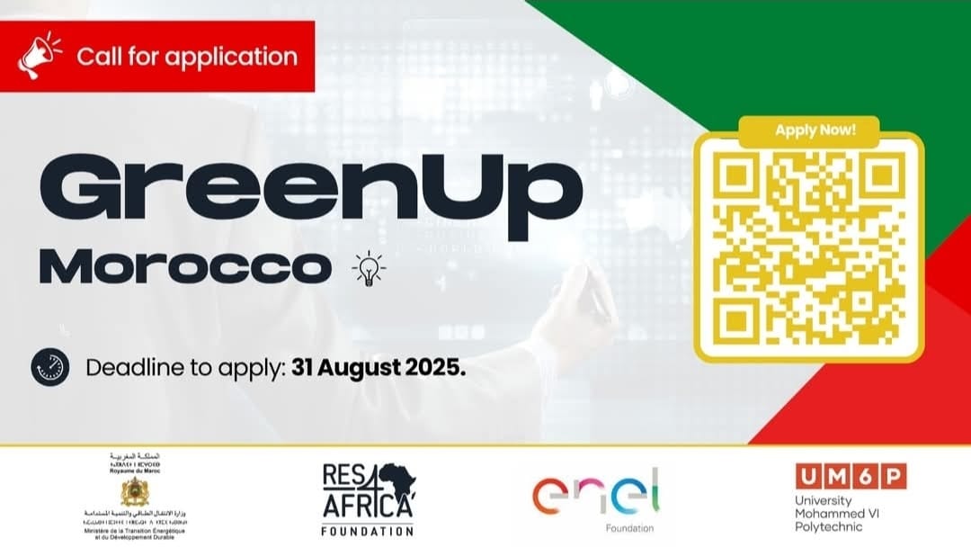 إطلاق برنامج GreenUp Morocco 2025..لمواكبة وتمويل الشباب حاملي مشاريع خضراء