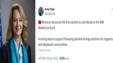 المغرب أول مساهم في صندوق الصمود التابع للمنظمة الدولية للهجرة