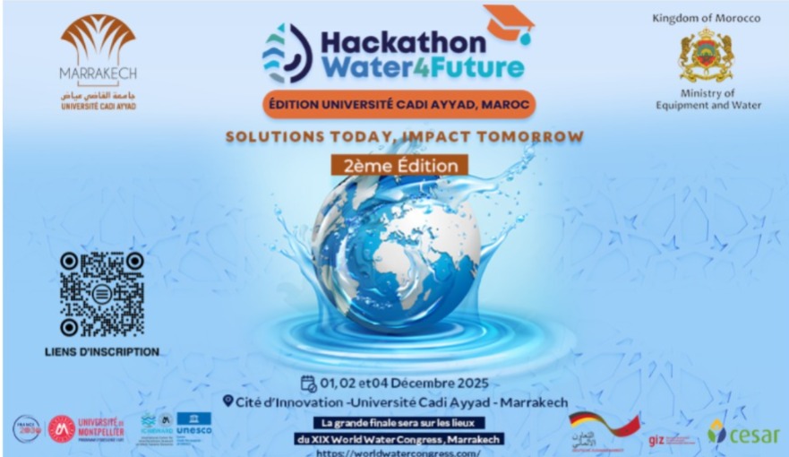 القاضي عياض تطلق النسخة 2 من هاكاثون “Water4Future”