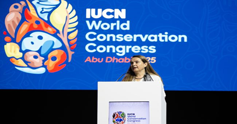 جريثيل أغيلار، المديرة العامة للاتحاد الدولي لحفظ الطبيعة- عن المعهد الدولي للتنمية المستدامة)