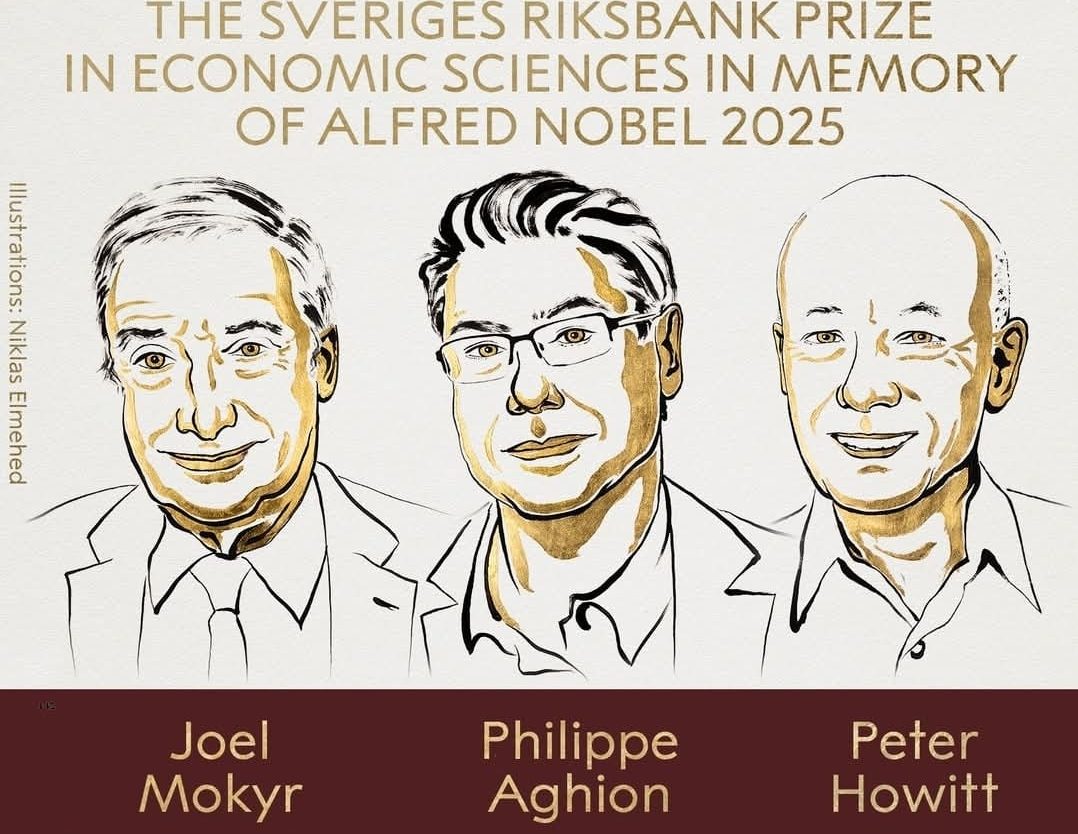جائزة نوبل للاقتصاد 2025 تكشف سر النمو المستدام