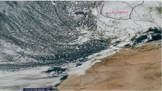 منخفض “أوريان” يتمركز فوق إسبانيا ويؤثر بشكل غير مباشر على شمال المغرب