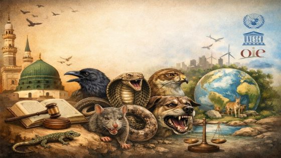 الوزغ والفواسق الخمس بين التشريع الإسلامي وحقوق الحيوان في الفكر المعاصر