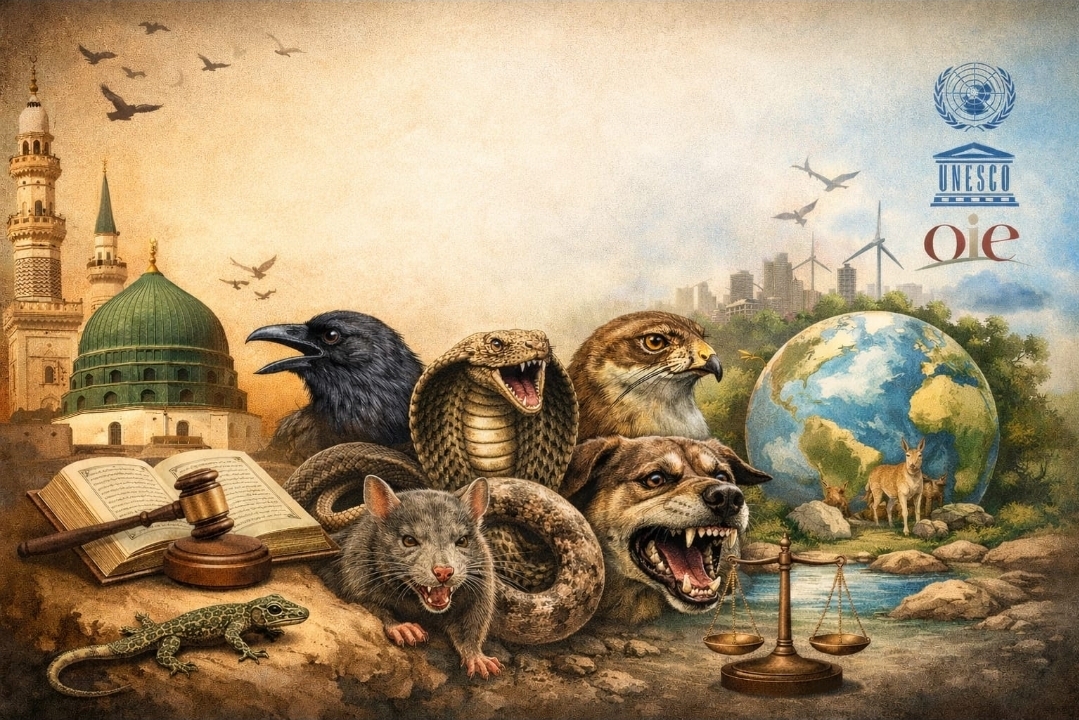 الوزغ والفواسق الخمس بين التشريع الإسلامي وحقوق الحيوان في الفكر المعاصر