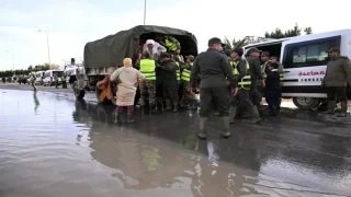 انطلاق العودة التدريجية لسكان المناطق المتضررة من فيضانات  منطقتي الشمال والغرب