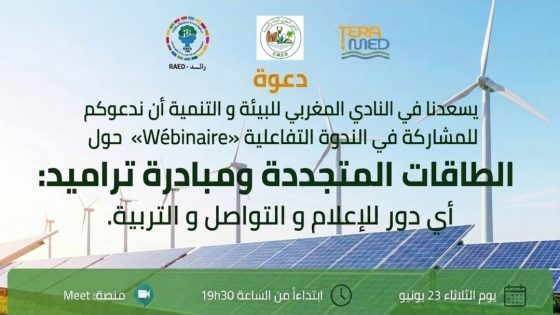 حلقة نقاشية عن بعد حول دور الإعلام والتربية في إنجاح التحول الطاقي